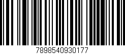 Código de barras (EAN, GTIN, SKU, ISBN): '7898540930177'