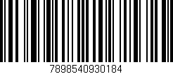 Código de barras (EAN, GTIN, SKU, ISBN): '7898540930184'