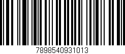 Código de barras (EAN, GTIN, SKU, ISBN): '7898540931013'