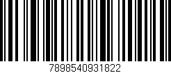 Código de barras (EAN, GTIN, SKU, ISBN): '7898540931822'