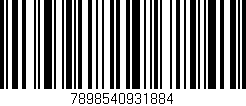 Código de barras (EAN, GTIN, SKU, ISBN): '7898540931884'
