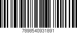 Código de barras (EAN, GTIN, SKU, ISBN): '7898540931891'