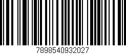 Código de barras (EAN, GTIN, SKU, ISBN): '7898540932027'