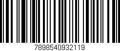 Código de barras (EAN, GTIN, SKU, ISBN): '7898540932119'