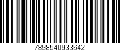 Código de barras (EAN, GTIN, SKU, ISBN): '7898540933642'