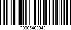 Código de barras (EAN, GTIN, SKU, ISBN): '7898540934311'