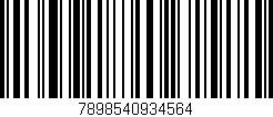 Código de barras (EAN, GTIN, SKU, ISBN): '7898540934564'