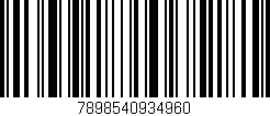 Código de barras (EAN, GTIN, SKU, ISBN): '7898540934960'