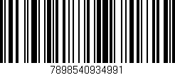 Código de barras (EAN, GTIN, SKU, ISBN): '7898540934991'