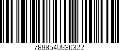 Código de barras (EAN, GTIN, SKU, ISBN): '7898540936322'