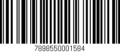 Código de barras (EAN, GTIN, SKU, ISBN): '7898550001584'
