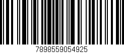 Código de barras (EAN, GTIN, SKU, ISBN): '7898559054925'