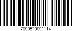 Código de barras (EAN, GTIN, SKU, ISBN): '7898570091114'