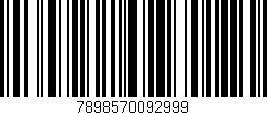 Código de barras (EAN, GTIN, SKU, ISBN): '7898570092999'