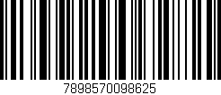 Código de barras (EAN, GTIN, SKU, ISBN): '7898570098625'