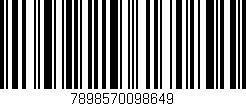 Código de barras (EAN, GTIN, SKU, ISBN): '7898570098649'