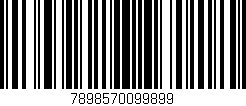 Código de barras (EAN, GTIN, SKU, ISBN): '7898570099899'