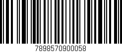 Código de barras (EAN, GTIN, SKU, ISBN): '7898570900058'