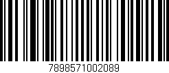 Código de barras (EAN, GTIN, SKU, ISBN): '7898571002089'