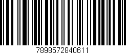 Código de barras (EAN, GTIN, SKU, ISBN): '7898572840611'