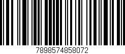 Código de barras (EAN, GTIN, SKU, ISBN): '7898574858072'