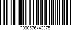 Código de barras (EAN, GTIN, SKU, ISBN): '7898576443375'