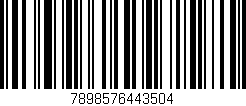 Código de barras (EAN, GTIN, SKU, ISBN): '7898576443504'
