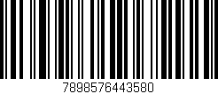 Código de barras (EAN, GTIN, SKU, ISBN): '7898576443580'