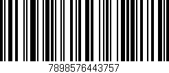 Código de barras (EAN, GTIN, SKU, ISBN): '7898576443757'