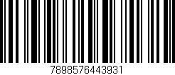 Código de barras (EAN, GTIN, SKU, ISBN): '7898576443931'