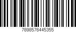 Código de barras (EAN, GTIN, SKU, ISBN): '7898576445355'