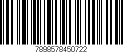 Código de barras (EAN, GTIN, SKU, ISBN): '7898578450722'
