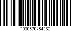 Código de barras (EAN, GTIN, SKU, ISBN): '7898578454362'