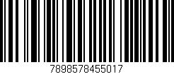 Código de barras (EAN, GTIN, SKU, ISBN): '7898578455017'