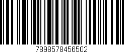 Código de barras (EAN, GTIN, SKU, ISBN): '7898578456502'