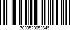 Código de barras (EAN, GTIN, SKU, ISBN): '7898578850645'
