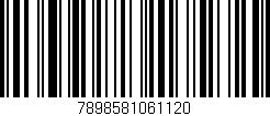 Código de barras (EAN, GTIN, SKU, ISBN): '7898581061120'