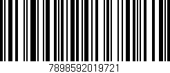 Código de barras (EAN, GTIN, SKU, ISBN): '7898592019721'