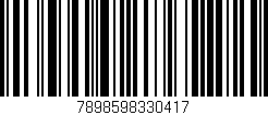Código de barras (EAN, GTIN, SKU, ISBN): '7898598330417'