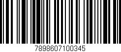 Código de barras (EAN, GTIN, SKU, ISBN): '7898607100345'