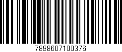 Código de barras (EAN, GTIN, SKU, ISBN): '7898607100376'