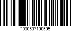 Código de barras (EAN, GTIN, SKU, ISBN): '7898607100635'
