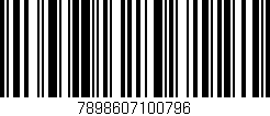 Código de barras (EAN, GTIN, SKU, ISBN): '7898607100796'