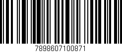 Código de barras (EAN, GTIN, SKU, ISBN): '7898607100871'