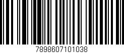 Código de barras (EAN, GTIN, SKU, ISBN): '7898607101038'