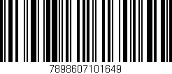 Código de barras (EAN, GTIN, SKU, ISBN): '7898607101649'