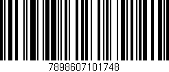 Código de barras (EAN, GTIN, SKU, ISBN): '7898607101748'