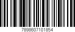 Código de barras (EAN, GTIN, SKU, ISBN): '7898607101854'