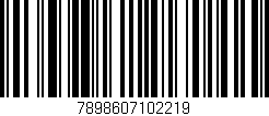 Código de barras (EAN, GTIN, SKU, ISBN): '7898607102219'