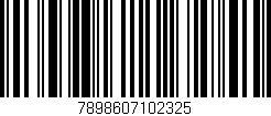 Código de barras (EAN, GTIN, SKU, ISBN): '7898607102325'